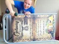 Прямоугольный уличный двухсторонний штендер